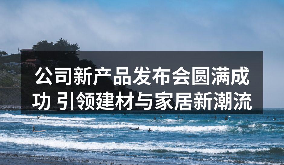 精彩的产品展示环节
